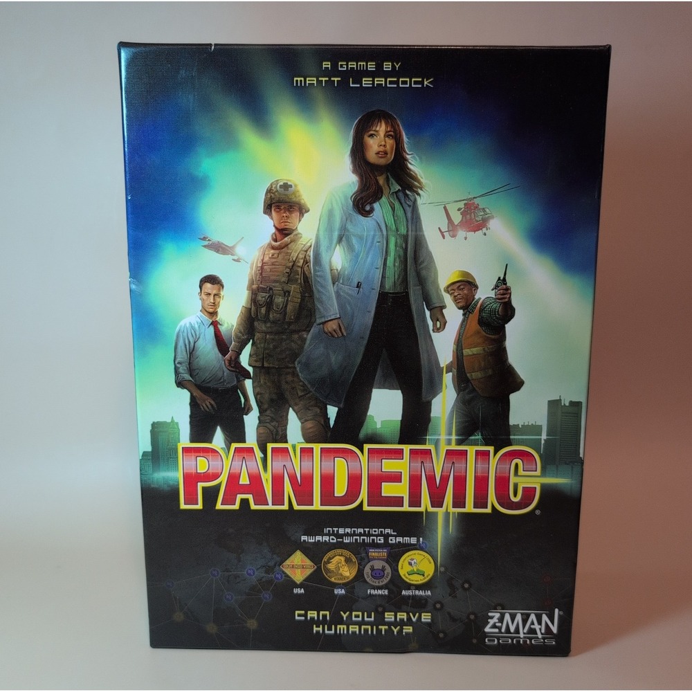 Z-Man Games Pandemic Board Game Complete Set Cooperative Outbreak Survival
